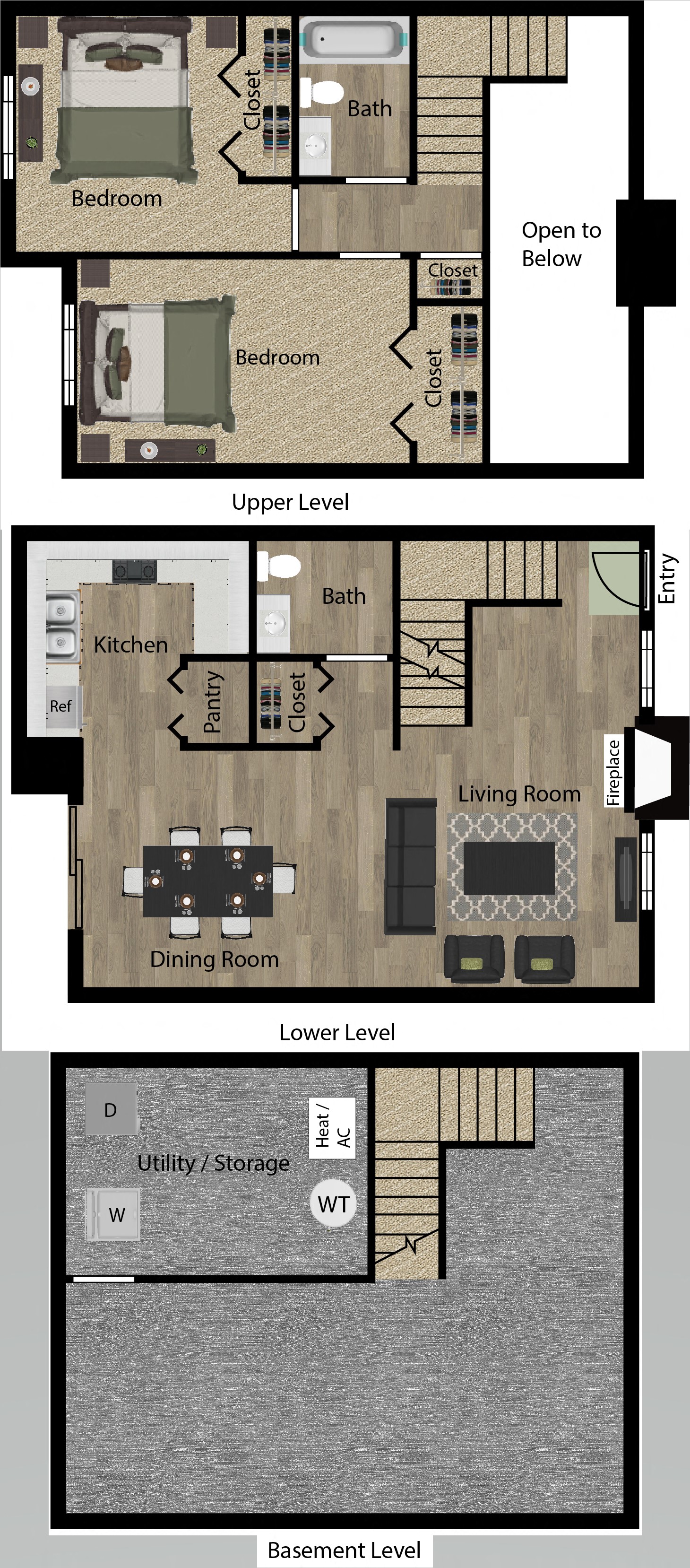 2 Bedroom Townhome