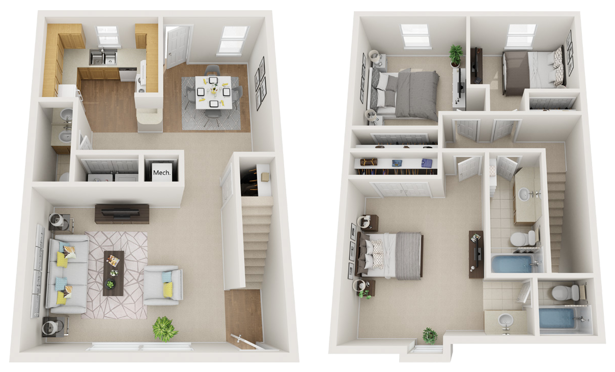 Deer Wood Apartments Lufkin, Texas Cypress Floor Plan