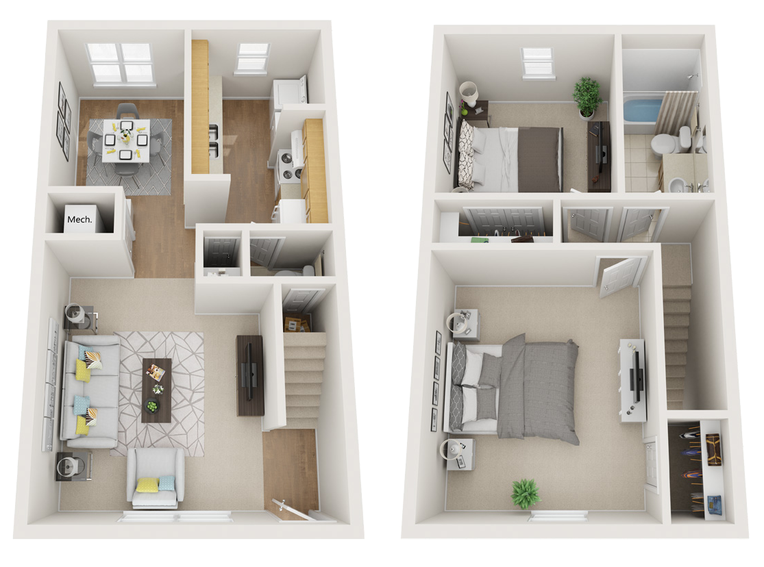 Deer Wood Apartments Lufkin, Texas Magnolia Floor Plan