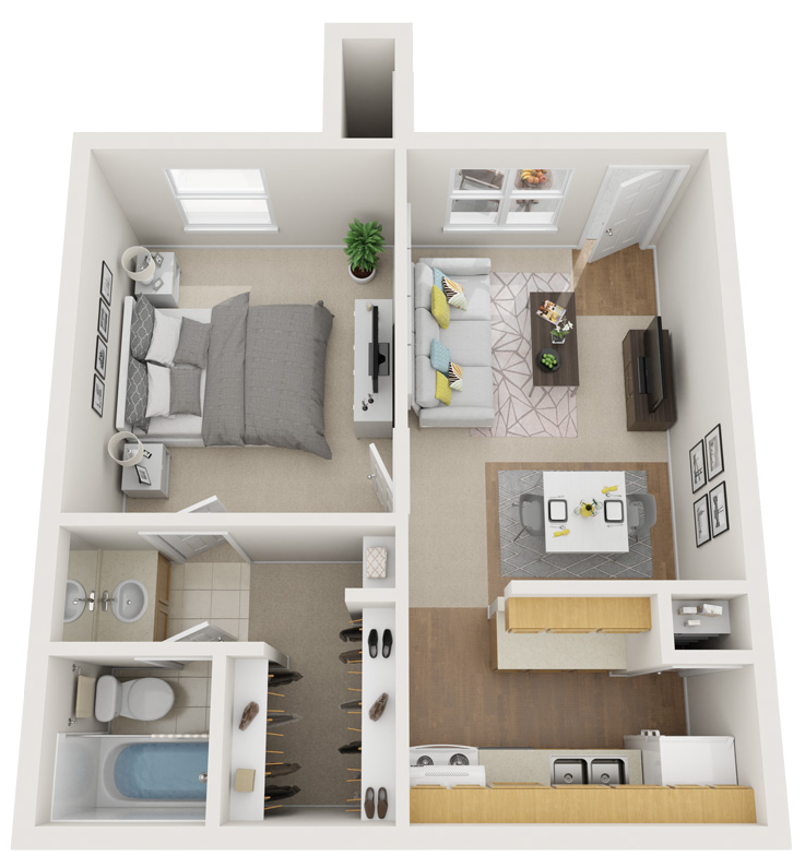 Deer Wood Apartments Lufkin, Texas Maplewood Floor Plan