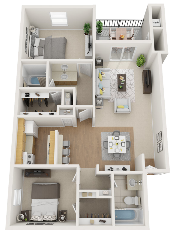 Deer Wood Apartments Lufkin, Texas Pinewood Floor Plan