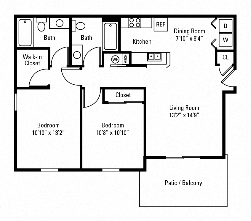 Luxury 1, 2 & 3 Bedroom Apartments & Townhomes in ...