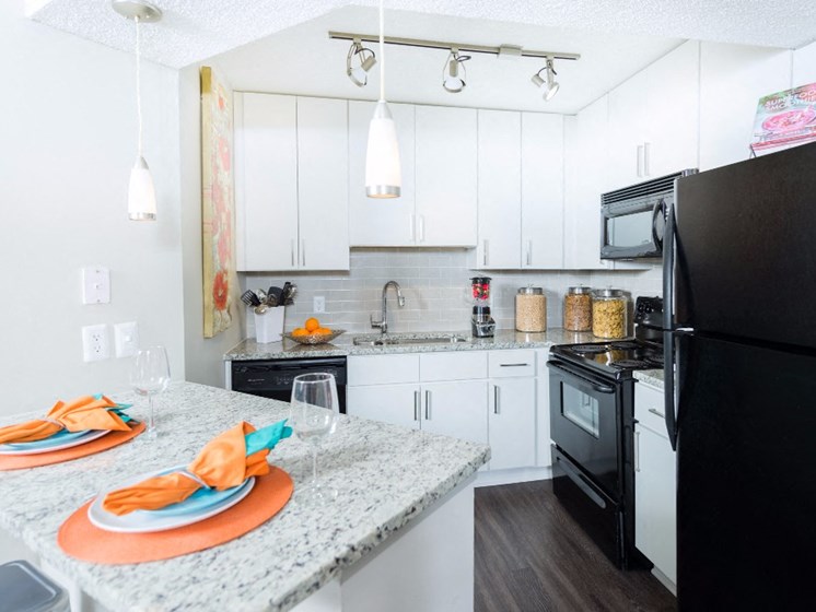 Upgraded Kitchen With Granite Countertops at Uptown Buckhead, Atlanta, GA, 30342