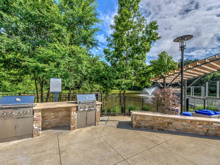 BBQ Grills at Crosstown at Chapel Hill, North Carolina, 27517