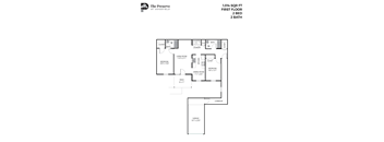 2 Bedroom 2 Bath (1014 Sq. Ft.)