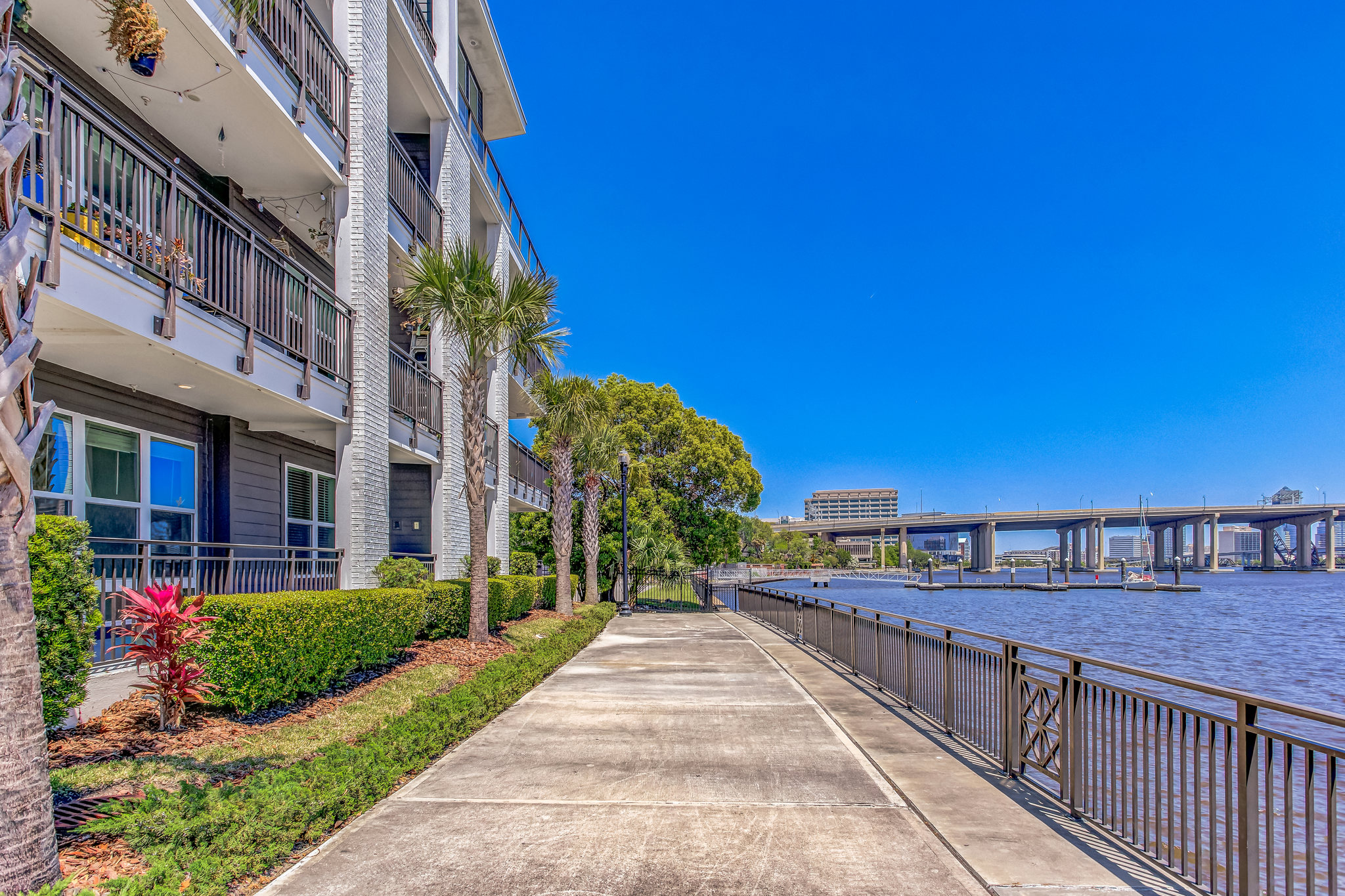 our apartments have a walkway to the water