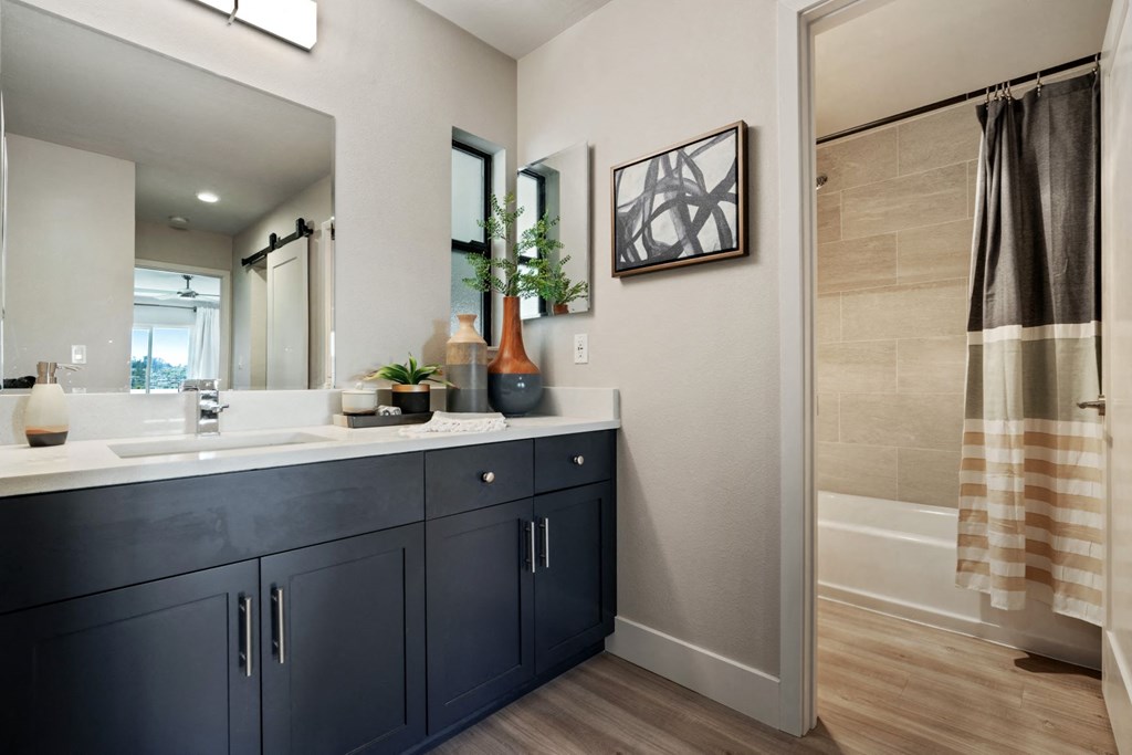 the residence with shower and sink