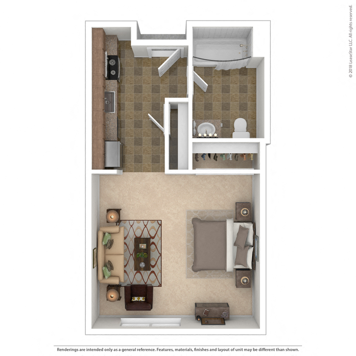 10th Street Studio Floor Plan