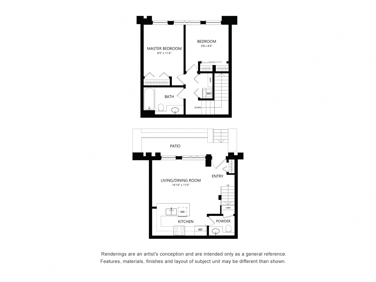Two Bedroom Townhouse