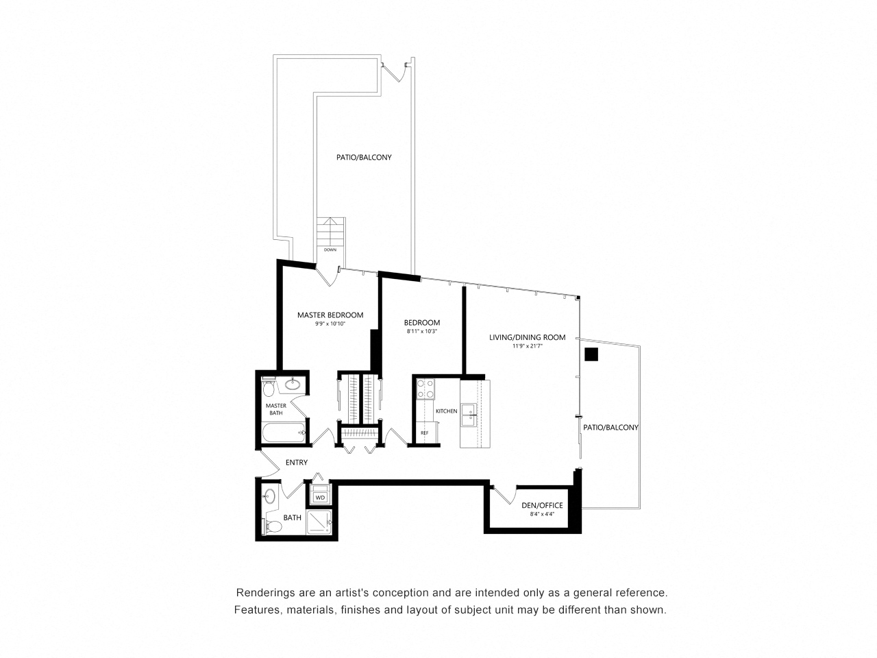 Two Bedroom Floor Plan