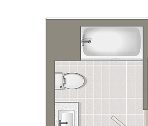 One Bedroom + Study Floor Plan One Bedroom + Study Floor Plan at Concourse, California, 90045