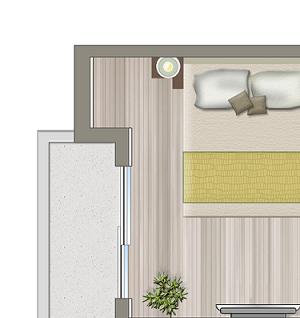 Two Bedroom Two Bath Floor Plan Two Bedroom Two Bath Floor Plan at Concourse, Los Angeles, California
