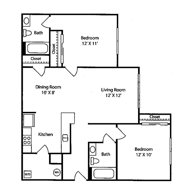 Two Bedroom Apartment Nalcrest Apartment Floor Plans | Best Apartment