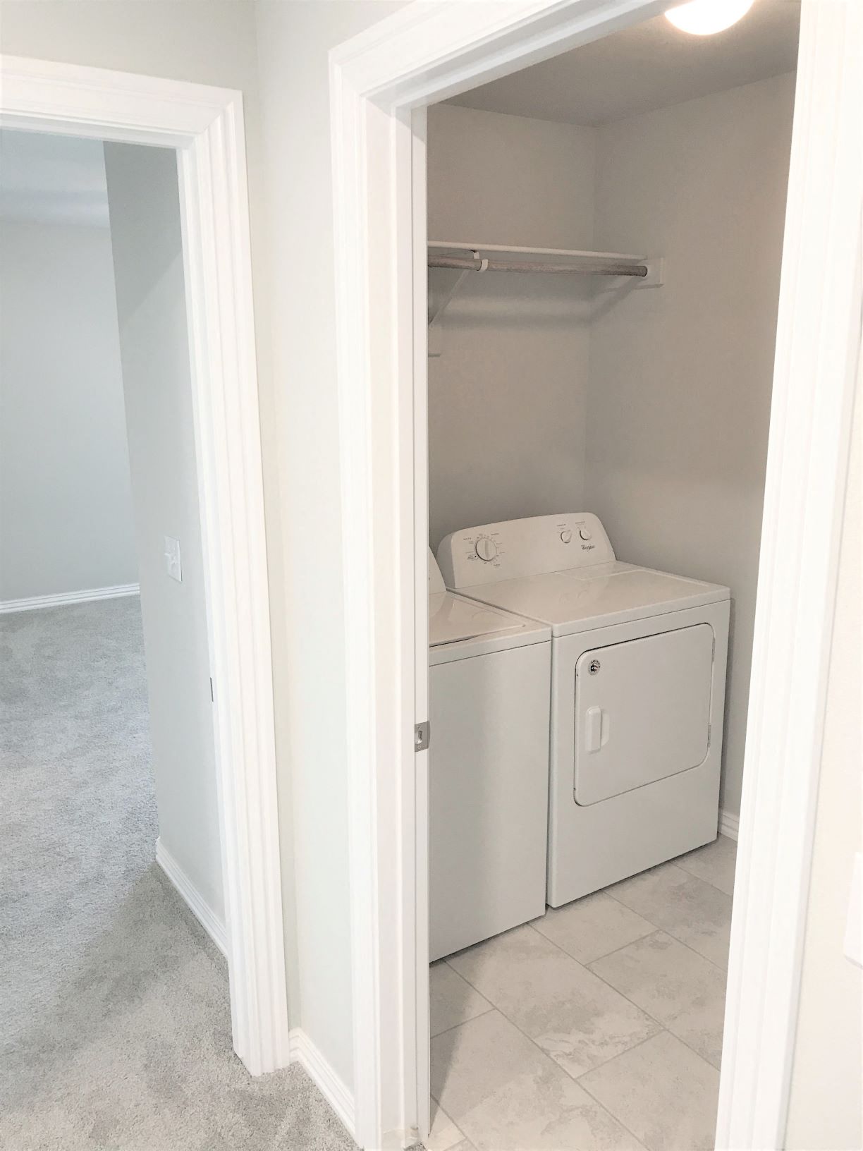 B3 (1-car) Laundry with side by side washer and dryer