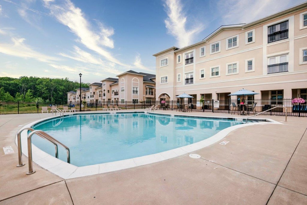 the swimming pool at our apartments