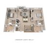 2 Bedroom, 2 Bath