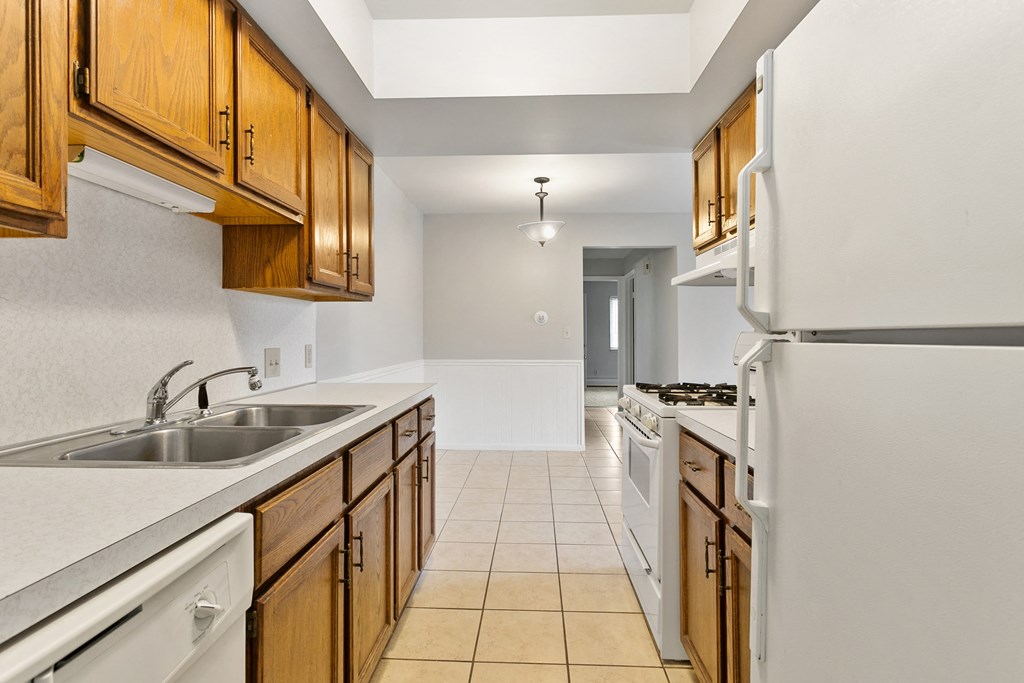 the kitchen is clean and ready for us to use