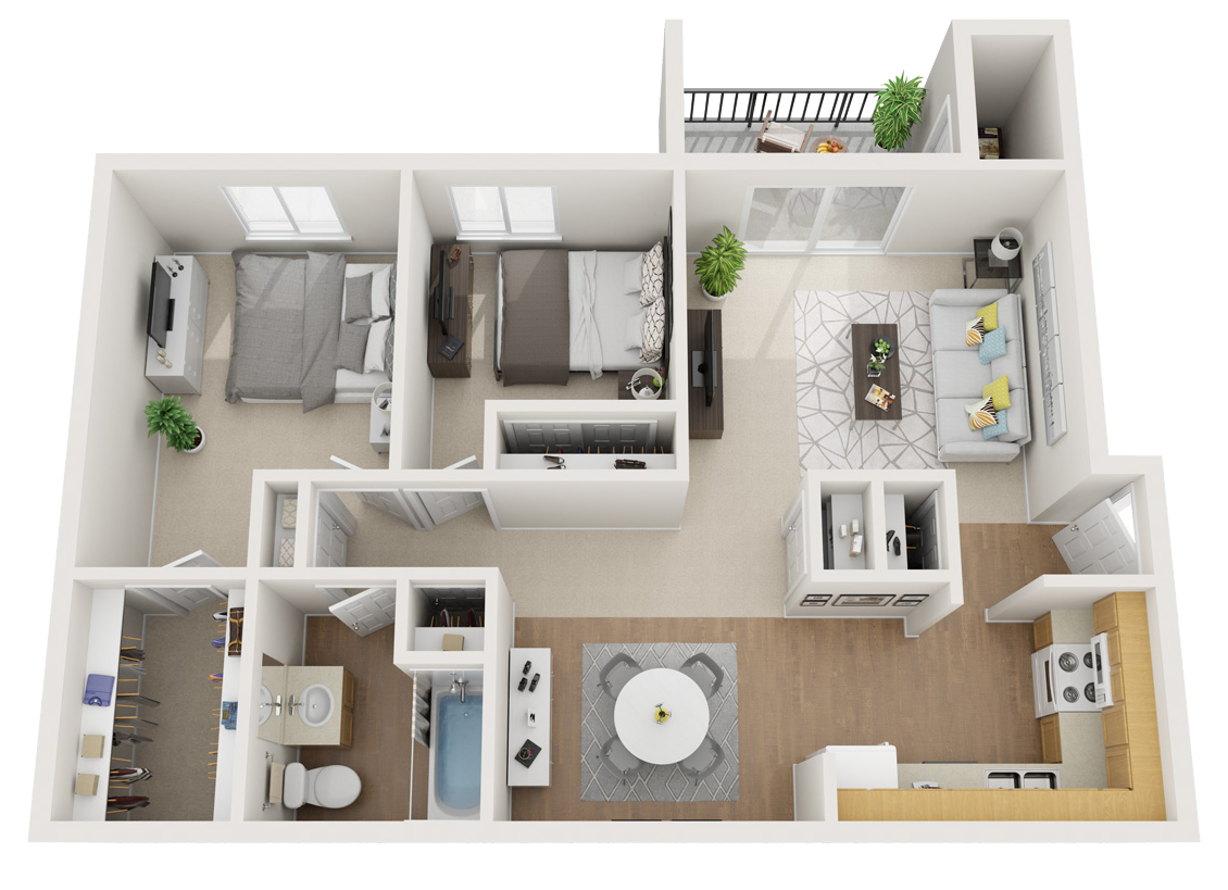 Woodbrook Apartments The Maple Floor Plan