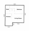 1 Bedroom, 1 Bathroom