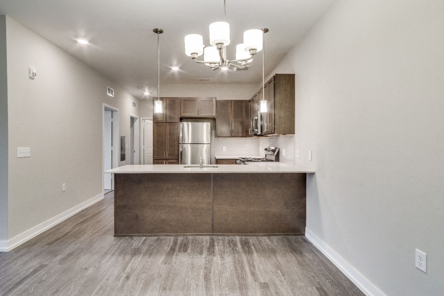 Kitchen and Dining Area (Laurel) at Village Place Apartments, Romeoville, 60446