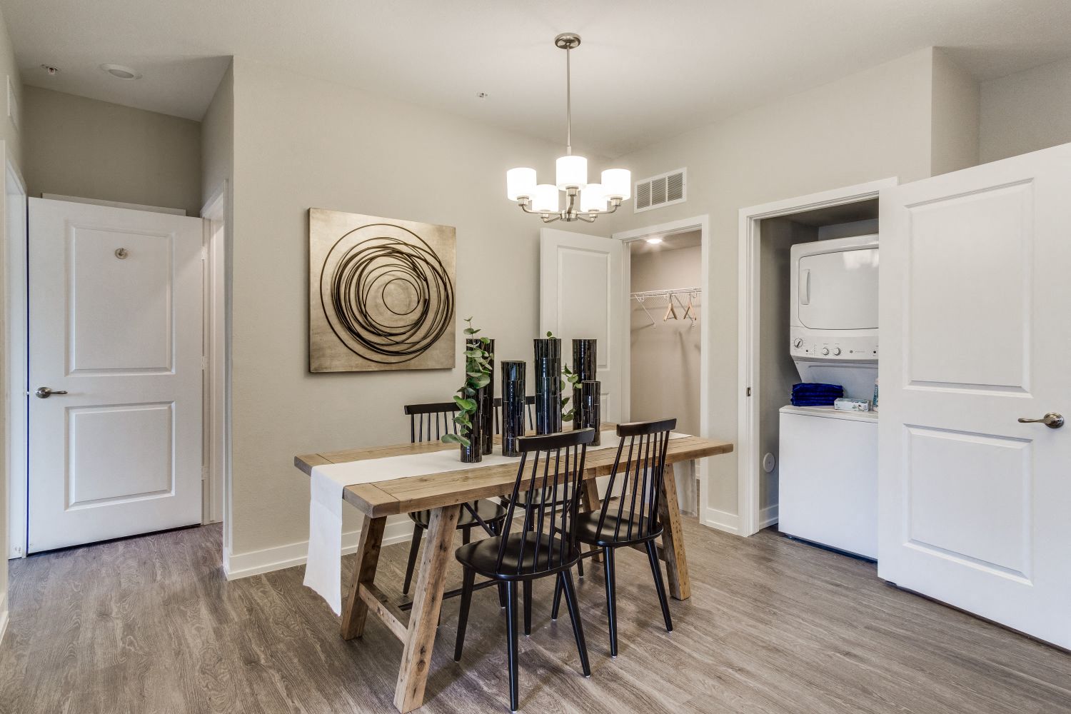 Stackable Washer & Dryer (Cedar) at Village Place Apartments, Romeoville, 60446