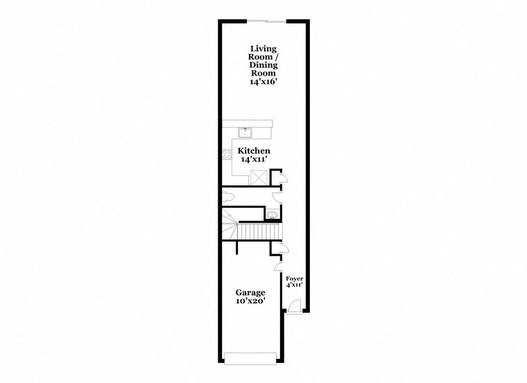 a floor plan of a house with a garage and a balcony
