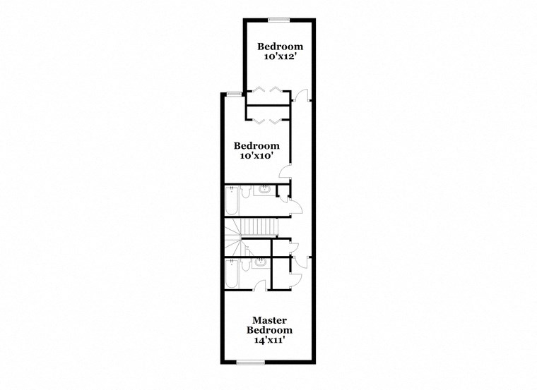 a floor plan of a house with a loft
