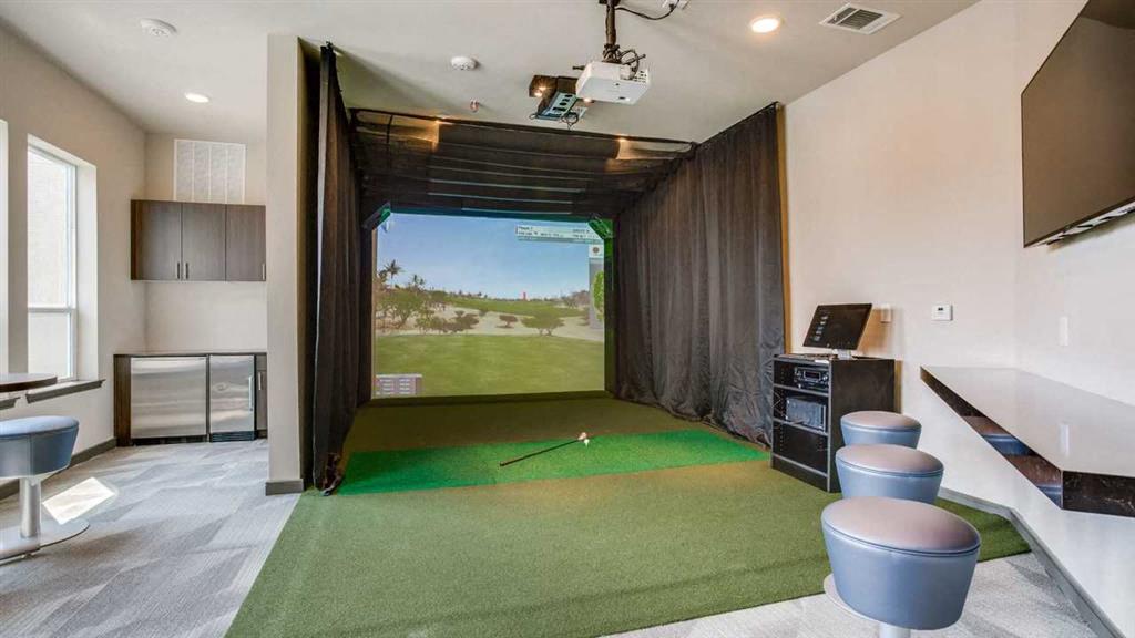 Indoor Golf Simulator.