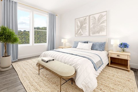 Light-filled bedrooms