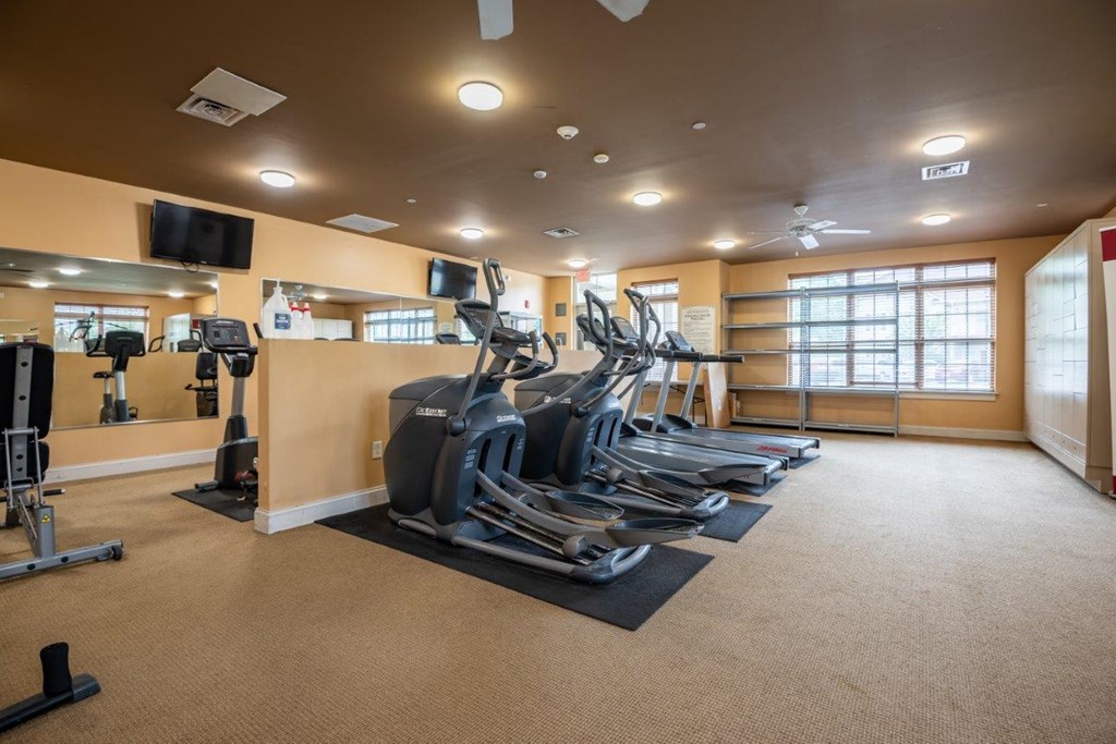 the gym at the apartments for rent