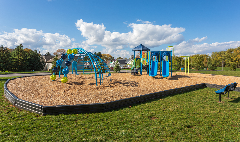 playground with mulch