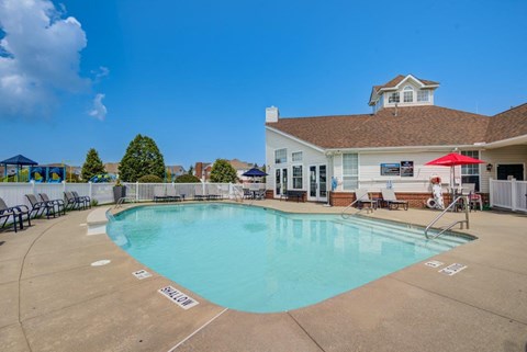 the swimming pool at our apartments