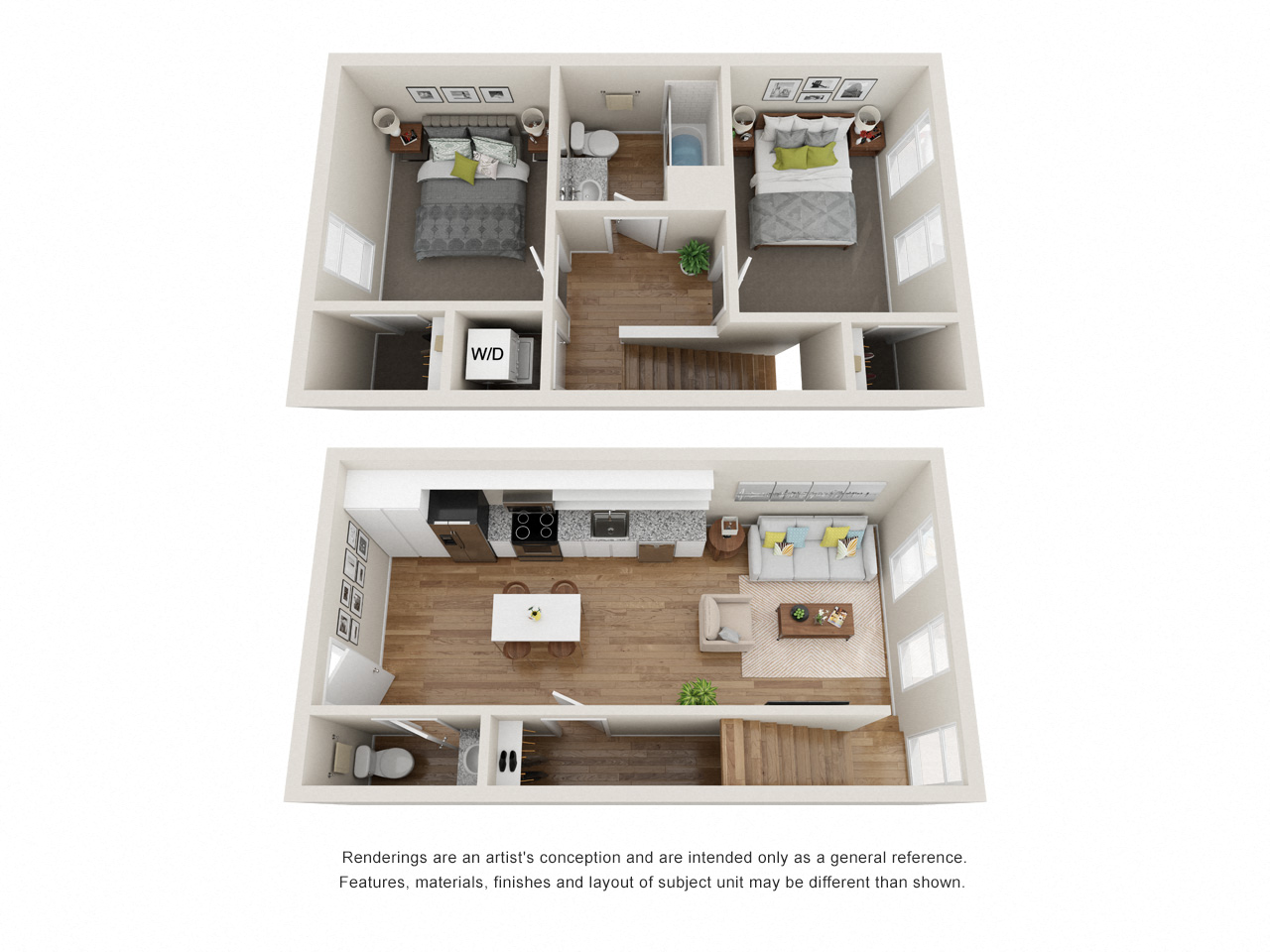 Two Bedroom Townhome