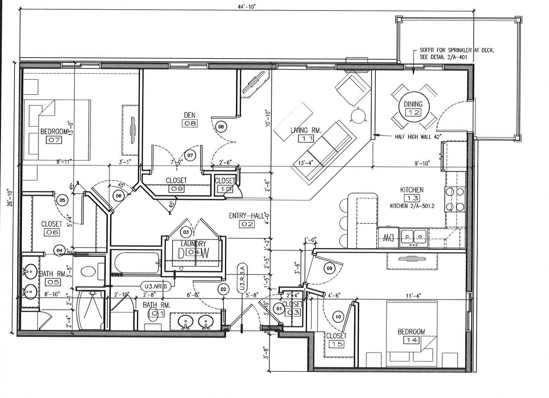 2 Bedroom 2 Bathroom +DEN