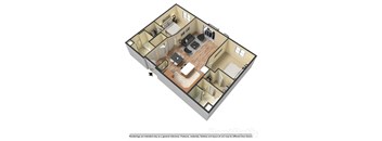 2 Bedroom 2 Bathroom Center