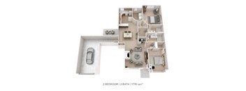 Two Bedroom 2 Bath (Regency)