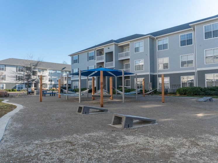 Hammock Garden with Multiple Hammocks to Enjoy Relaxing with Friends and Family at The Shallowford Apartment Homes, Chattanooga, TN 37421