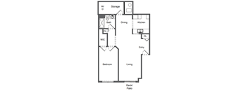 1 Bedroom, 1 Bathroom