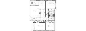 3 Bedrooms, 2 Bathrooms