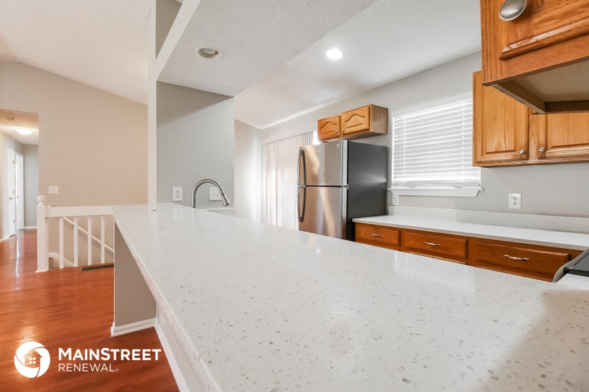 the kitchen is clean and ready for us to use