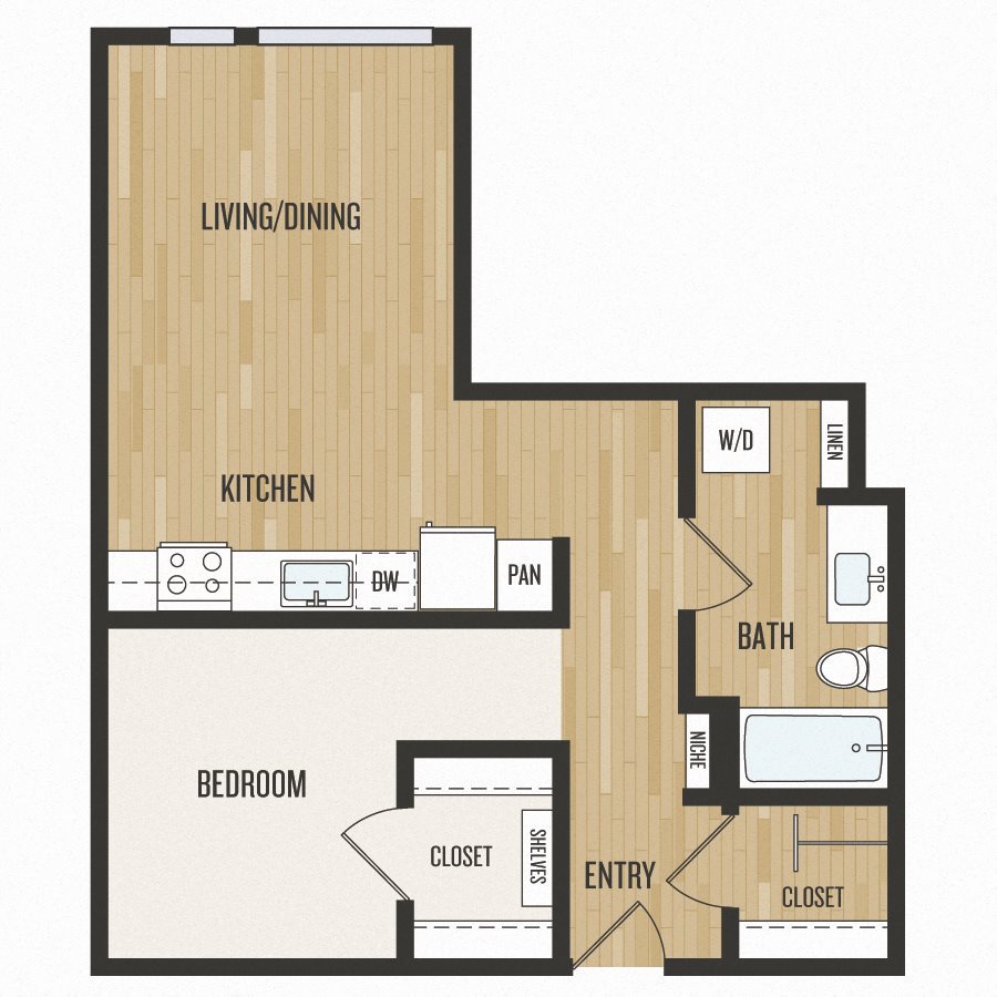 Aura Burnside Apartments B5 Floor Plan