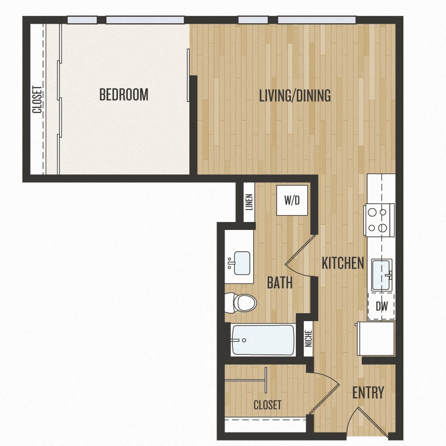 Aura Burnside Apartments C4 Floor Plan