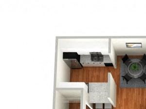 1 Bed 1 Bath Floor Plan 1 Bed 1 Bath Floor Plan at Sundance Creek Apartments, McDonough