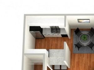 1 Bedroom 1 Bathroom Floor Plan 1 Bedroom 1 Bathroom Floor Plan at Sundance Creek Apartments, Georgia