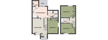 3-Bedroom, 2-Bath