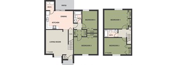 4-Bedroom, 2-Bath