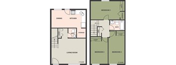 3-Bedroom, 1 1/2-Bath