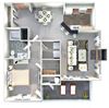 CAROLINA Floor Plan 780 Square-Foot CAROLINA Floor Plan at Crestmont at Thornblade, South Carolina, 29615