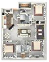 COTILLION Floor Plan 1385 Square-Foot COTILLION Floor Plan at Crestmont at Thornblade, Greenville, 29615