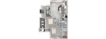 1025 Square-Foot PALMETTO Floor Plan at Crestmont at Thornblade, Greenville, SC, 29615